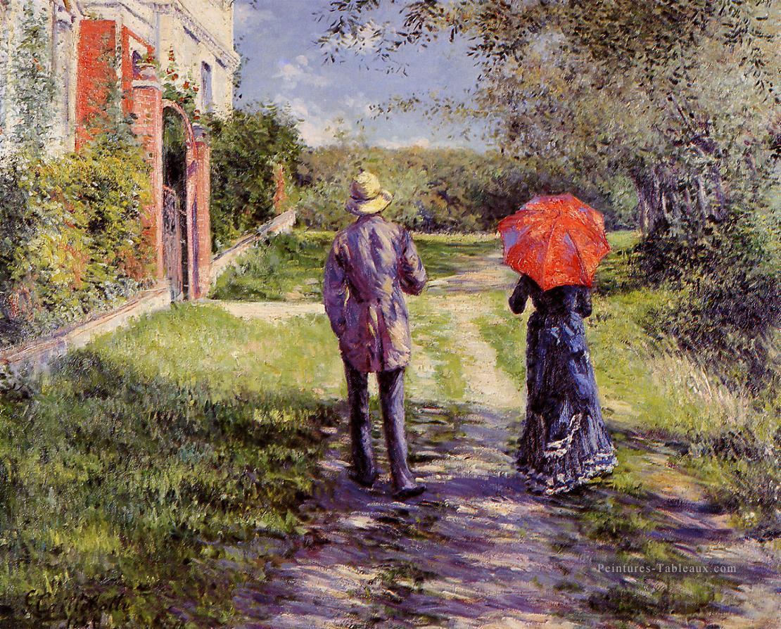Rising Road Gustave Caillebotte Peintures à l'huile
